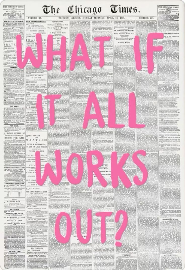 'What if it all works out' Poster