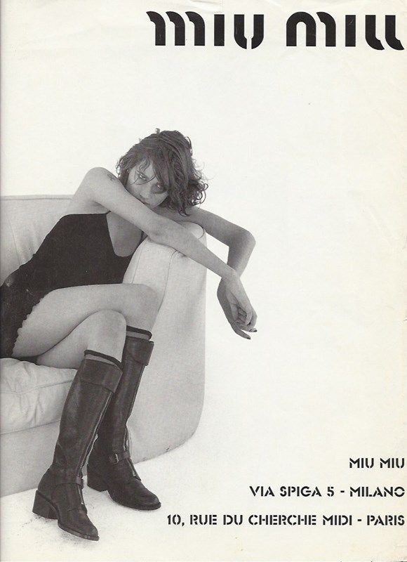 Slouching in Miu Miu